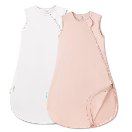 Image of PurComfy Supersoft Sleep Sack 0.5 TOG, Premium Bamboo Viscose Sleeping Bag Thin Baby Wearable Blanket 2-Way Zipper Sleep Sack