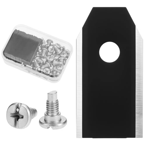 QWORK® 45 Stück Ersatzklingen Mähroboter mit Schrauben, Kompatibel mit Husqvarna, Gardena Sileno und Yard Force