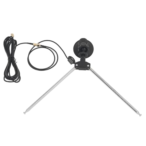 Kit de Antena Receptora SDR Dipolo Telescópico para VHF UHF, Estrangulador de Ferrita de Rango, Cable RG174 de 60cm, Montaje Versátil