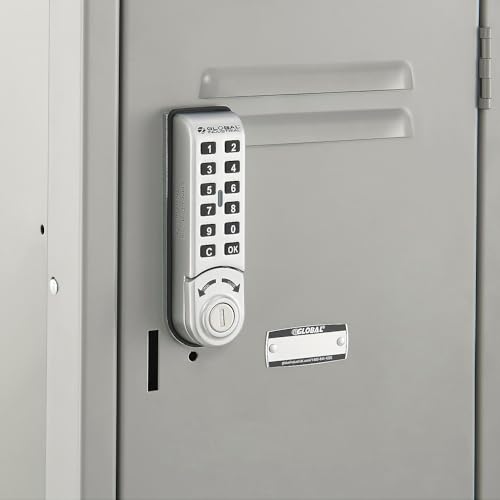 Global Industrial Electronic Vertical Keypad Lock with Master Key