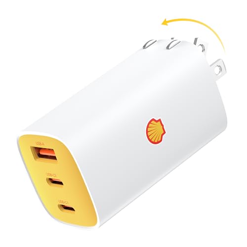 未使用の携帯充電器等3店 Shell 充電器 65W Type-C 3ポート 急速充電器
