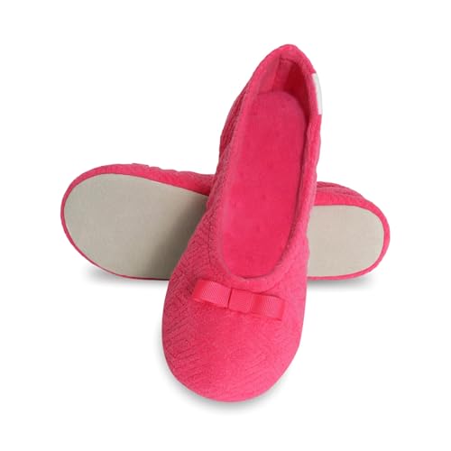 Image of isotoner Women's Diamond Microterry Ballerina Slippers