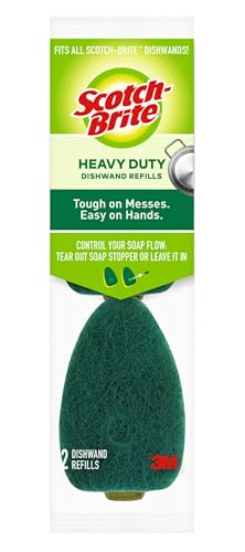Image of Scotch-Brite Heavy Duty Dishwand Refills, Fits All Scotch-Brite Dishwands, Keep Your Hands Out of Dirty Water, 14 Refills