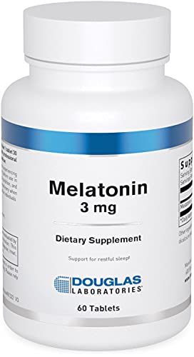 Douglas Laboratories Melatonin 3 mg | Supports Sleep/Wake Cycles | 60 Capsules