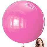 KAWKALSH Pink Balloons 9pcs 36 Inch Extra Large Big Jumbo Giant Matte Pink Balloons for Baby Shower Valentine's Day Princess Bridal Shower Bachelorette Birthday Party Decorations