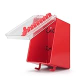 Lockout Tagout Group Lock Box Lock Combination Box, Transparent Panel, 8 Digit Lock Box, Cover, ABS Engineering Plastic Wall Mount for Industrial Factory