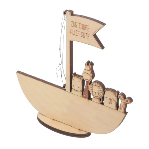 Totority ノアの箱舟 木製装飾マネークリップ 洗礼 男の子 女の子用 ベビーシャワー 誕生日 洗礼祝い用