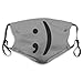 Price comparison product image Winky Face Children's Mask, Unisex Air Pollution Dust Mask, With 2 Replaceable Air Filters, Waterproof Breathable Mask