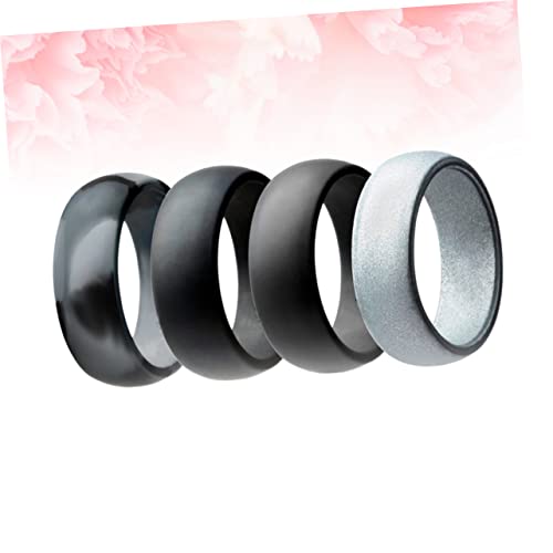 ibasenice 4pcs Silicona Unisex Gris y Negro miniatura 7