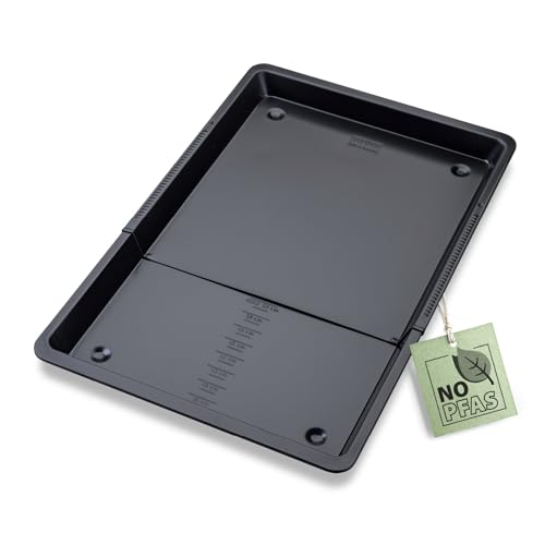 Zenker Herdbackblech Perfect Black – 37-52 cm ausziehbar, zweifache Antihaftbeschichtung, hitzebeständig bis 230°C Made in Germany