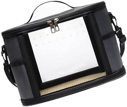 Bird Carrier Bag Pet Bird Carrier Bird Supply Portable Shoulder Bag Bird Travel Carrier for Chinchilla Budgerigars Parakeets, Gray S