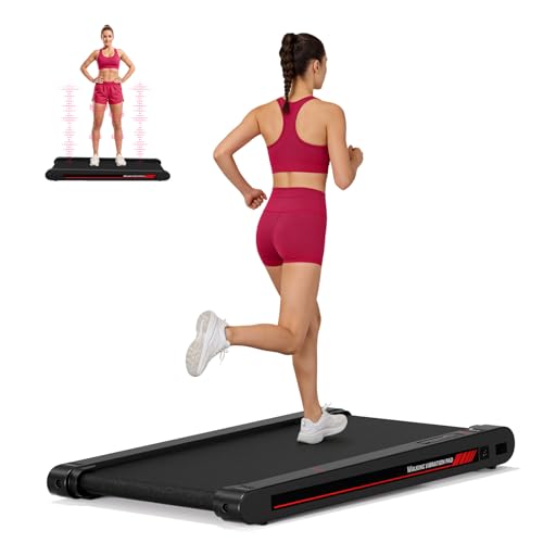 Lysole Walking Schwingungen Pad mit APP, Laufband für Zuhause 6 km/h, Walking Pad...