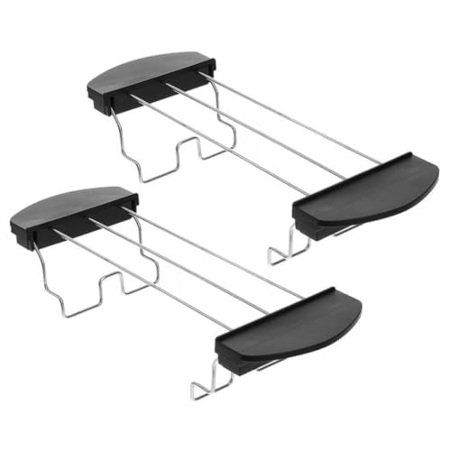 OUNONA Rejilla Adecuado para Enfriar y Calentar de Acero Inoxidable 2 Piezas para Tostadora Fácil de Limpiar y Resistente a Deformaciones para Sándwiches y Pan