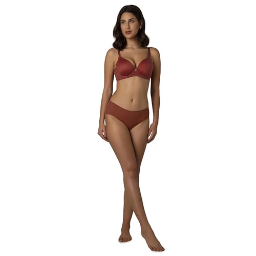 Image of Amante Padded Wired Full Coverage Adjustable Straps Classique Elegance T-Shirt Bra F0013 (Beige) (42DD)