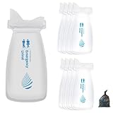 【IPPON】簡易トイレ 携帯トイレ 非常用 災害用 ミニトイレ 渋滞 介護 登山 車中泊 緊急 アウトドア 断水停電 地震 防災グッズ 男女兼用 高分子吸収樹脂凝固剤付 処理袋付 700cc No.76(8回分)