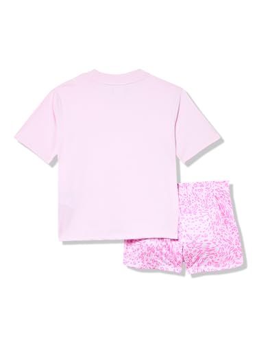 Image of PUMA Girls' 2pc Jersey SS Tee & French Terry Short Set