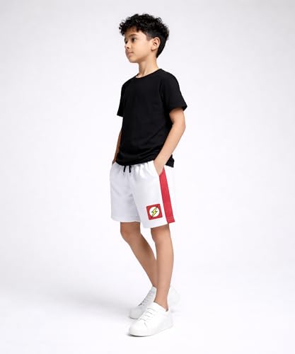 Image of KYDA KIDS Boys Casual Bermuda Shorts | Premium Placement Patch Regular Fit Drawstring | Summer Lounge Shorts for Kids 5-16Yrs - (Pack of 3)