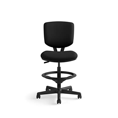 Hon Volt Armless Task Chair, Stool, Black #TOP1