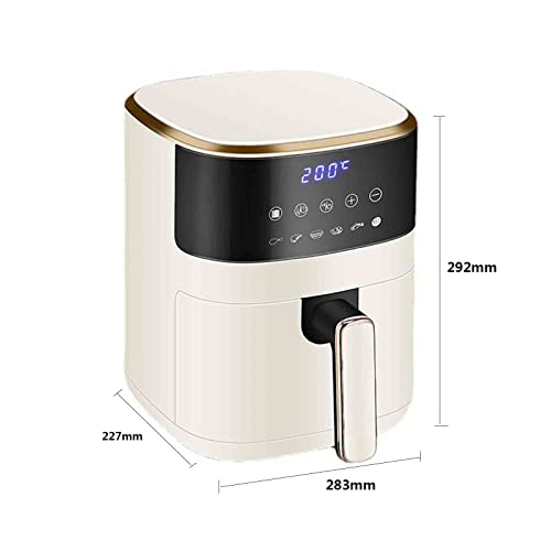 4.5L Smart Touch Air Fritteuse Weiß Vollautomatische Große Kapazität Multifunktions Rauchfrei Fettarm Friteusen Home Frites Maschine Ziyu – Bild 3
