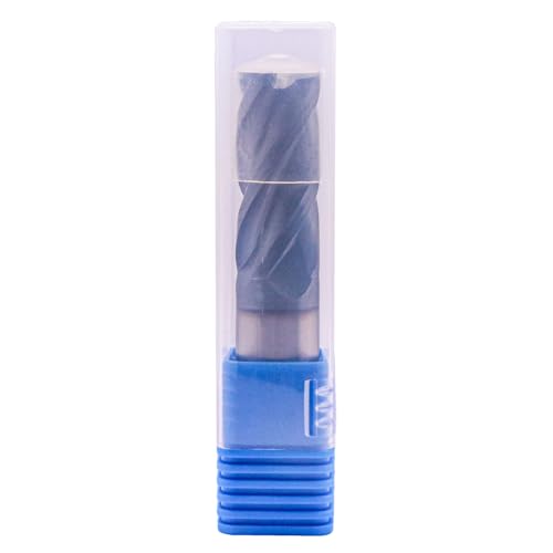 Image of Solid Carbide Corner Radius End Mill - .030 inch Corner Radius, AlTiN Coated, 4 Flute, 35 Helix, 3 /4 inch Cutting Dia, 3 /4 inch Shank Dia, 1-3 /4 inch LOC, 4 inch OAL for Milling Alloy Steel, Steel, Iron, Copper