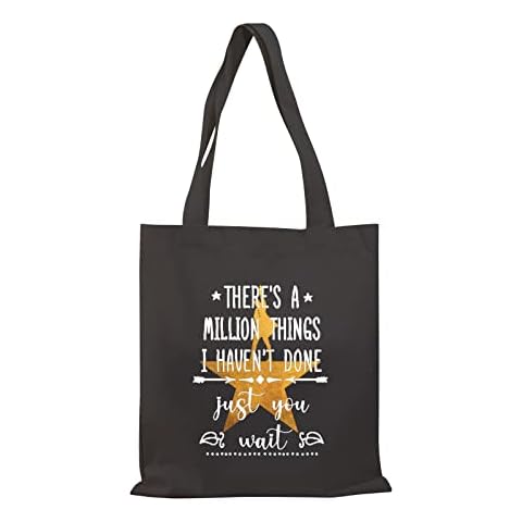 PLITI Musical Gift Musical Inspired Tote Bag There's a Million Things I Haven't Done But Just You Wait Bag(there a million things blTGU) Cover