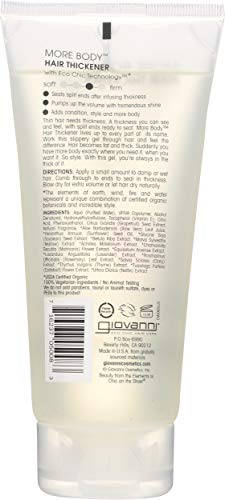 Giovanni Cosmetics More Body Hair Thickener Volumizing Styling Gel - More Body And Thickness Exactly Where You Need It And Want It (6.8 Ounce/200 Milliliter) #TOP1