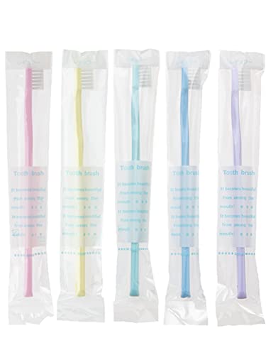 ストリックスデザイン 歯ブラシ ふつう 歯科用 20本入り 5色 業務用 日本製 個包装 口腔ケア KN-080