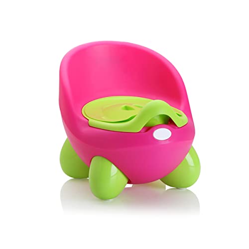 Sobebear 27.5CM Baby Potty Training Seat, Turtle Design Chair with Back Support, Lightweight Easy Clean Removable Urinal Pot with Lid, Suitable for Boys and Girls Ages 6+ Months (Pink)