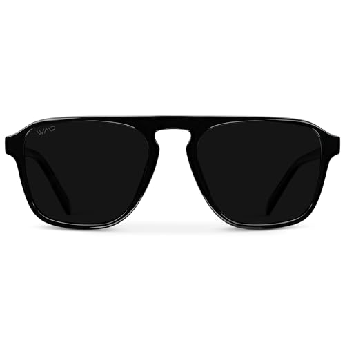 Image of WearMe Pro Polarized Modern Aviator One-Bridge Square Mens Sunglasses