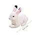TUKVESZE Lifelike White Bunny Stuffed Animal, 8.2 inch Realistic Plush Toy Rabbit Adorable Bunny Toy for Kids Easter Basket Stuffers (White Bunny)