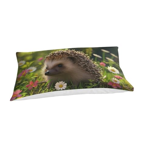 Housse de couette hérisson 3D en microfibre anti-plis pour lit simple 135x200