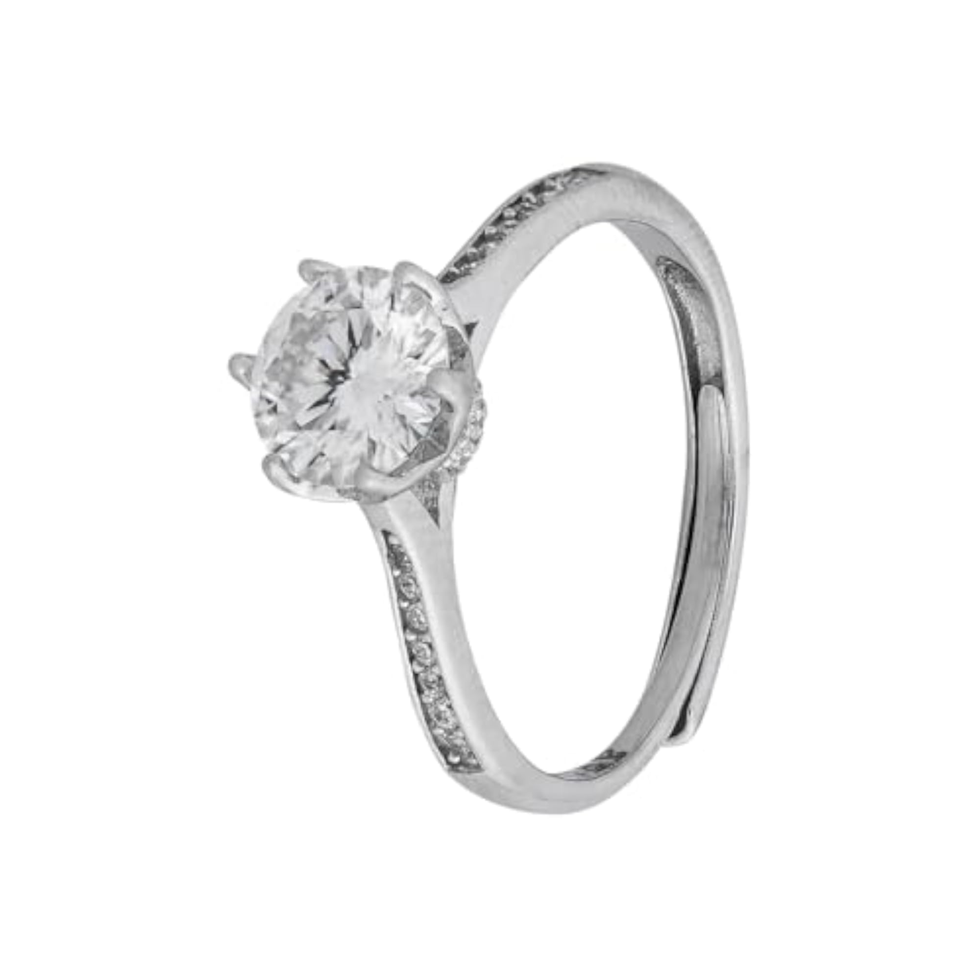 Women's 92.5 Silver Adjustable Finger Ring, Casual & Special Occasion