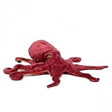Wyvix Pulpo Rojo Realista de Peluche 38,5 cm, 58,8 y 99(45cm)