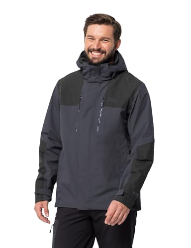 Jack Wolfskin Herren Wetterschutzjacke JASPER FLEX MEN Atmungsaktiv...