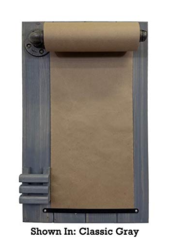 Rydal-Farmhouse-Rustic-Wooden-Memo-Paper-Roll-Holder-Grocery-List-Pad-or-Note-Board-for-Families-Customize-20-Colors-Shown-In-Classic-Gray Rydal Farmhouse Rustic Wooden Memo Paper Roll Holder Grocery List Pad or Note Board for Families Customize 20 Colors Shown In Classic Gray