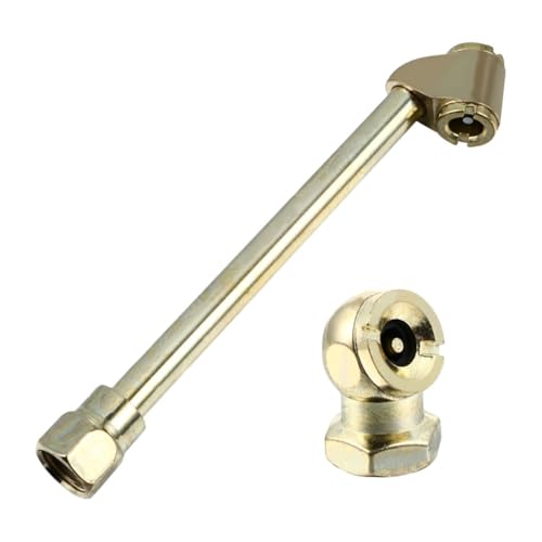 Mikinona 1 Set of 1/4npt Metal Air Chuck Tire Inflator Nozzle Rod for Compressor Universal Fitting