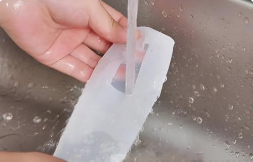 Image of Mshine Silicone Transparent Stretchable Protective Remote Cover Anti Dust Waterproof Scratch Resistant Protection Universal Flexible Fit for AC Remote Case (16x5x2cm Pack of 1)