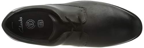 Clarks Men's Scala Loop Youth Lace up School Shoes, Black, 5.5 UK