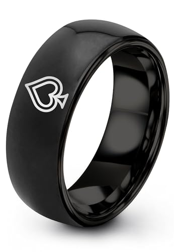 Zealot Jewelry Gift for Card Game Player Playing Card Ring