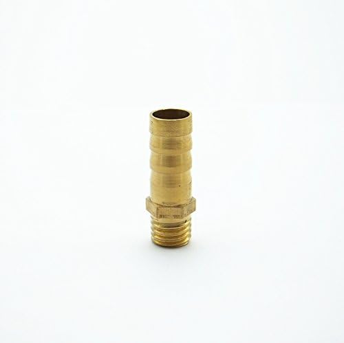 10mmホース x M10*1.5mm オスメトリックねじ 真鍮 バーブ付きパイプ継手 カプラ コネクタ 燃料ガス水用 JVKQRF