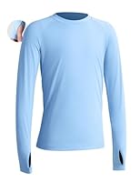 Niksa UV Shirt Kinder Langarm Schwimmshirt UPF 50+ Schnelltrocknend Rashguard für Jungen 6-16 Jahre Wassersport Badeshirt