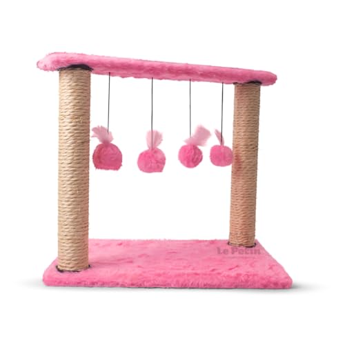 Arranhador para gatos poste com quatro brinquedos Cat Line