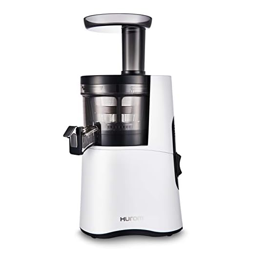 Hurom H-AA Slow Juicer, White | High Yield | Quiet 150 Watt Motor | BPA Free | 500ml (16.9oz) Chamber | Slow Squeeze | Quick & Easy Assembly | Cold Press Masticating Juicer