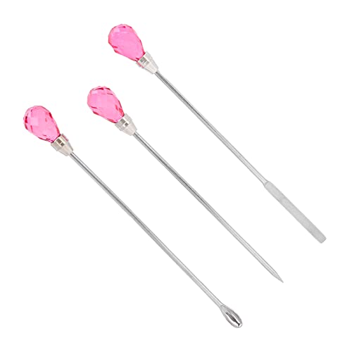 Set 3 Piezas Herramientas Nail Art Acero Inoxidable miniatura 6