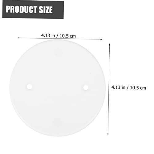WOONEKY 30Pcs Round Ceiling Covers for Light Fixtures Cable Protection Board Ceiling Light Cover Plate Electrical Socket Surround for Home and Outdoor Use - Image 3