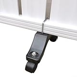 Soporte calentador ajustable con ruedas para calentadores eléctricos infrarrojos, ruedas giratorias de 360°, instalación de herramientas, se adapta a marcos de hasta 3 cm de grosor, paquete de 2