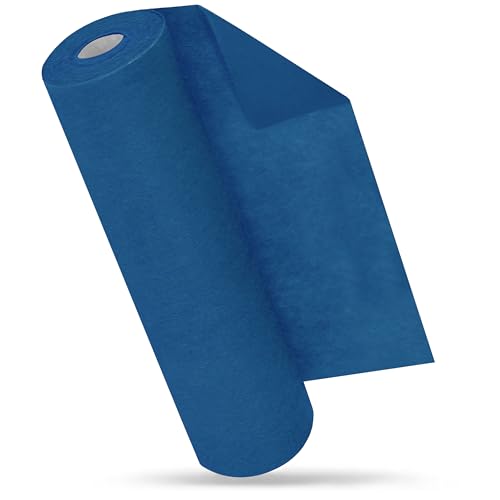 MODERNO Chemin de Table en Non-Tissé - Bleu - Moderne - Décoration de Table d'Extérieur - Pour Anniversaire, Mariage - 30 cm x 25 m