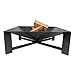 Braciere LINCOLN 70 in Acciaio - Quadrato - Dimensioni: 70x70x30 cm - per Giardino e Terrazza - Ciotola di Fuoco