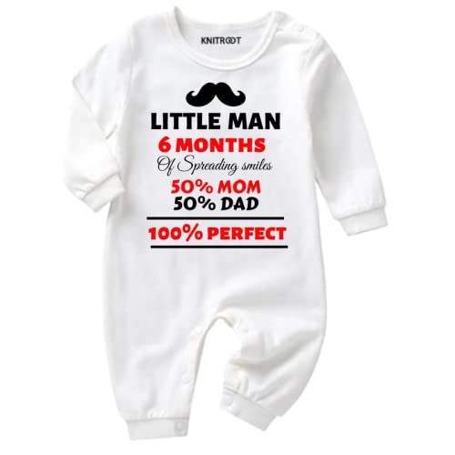 KNITROOT Half Birthday Dress For Baby Boy Jumpsuit 