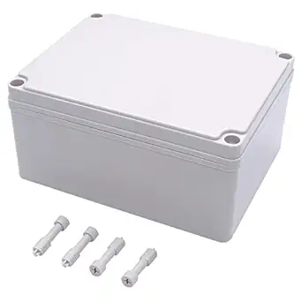 Twidec/Waterproof Dustproof IP67 Junction Box ABS Plastic Electrical Project Box DIY Case Enclosure Gray 8